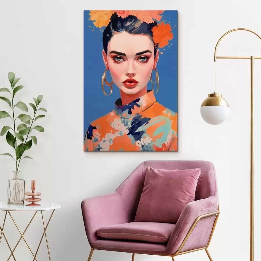 carta da parati Ritratto con orecchini nr. s44500