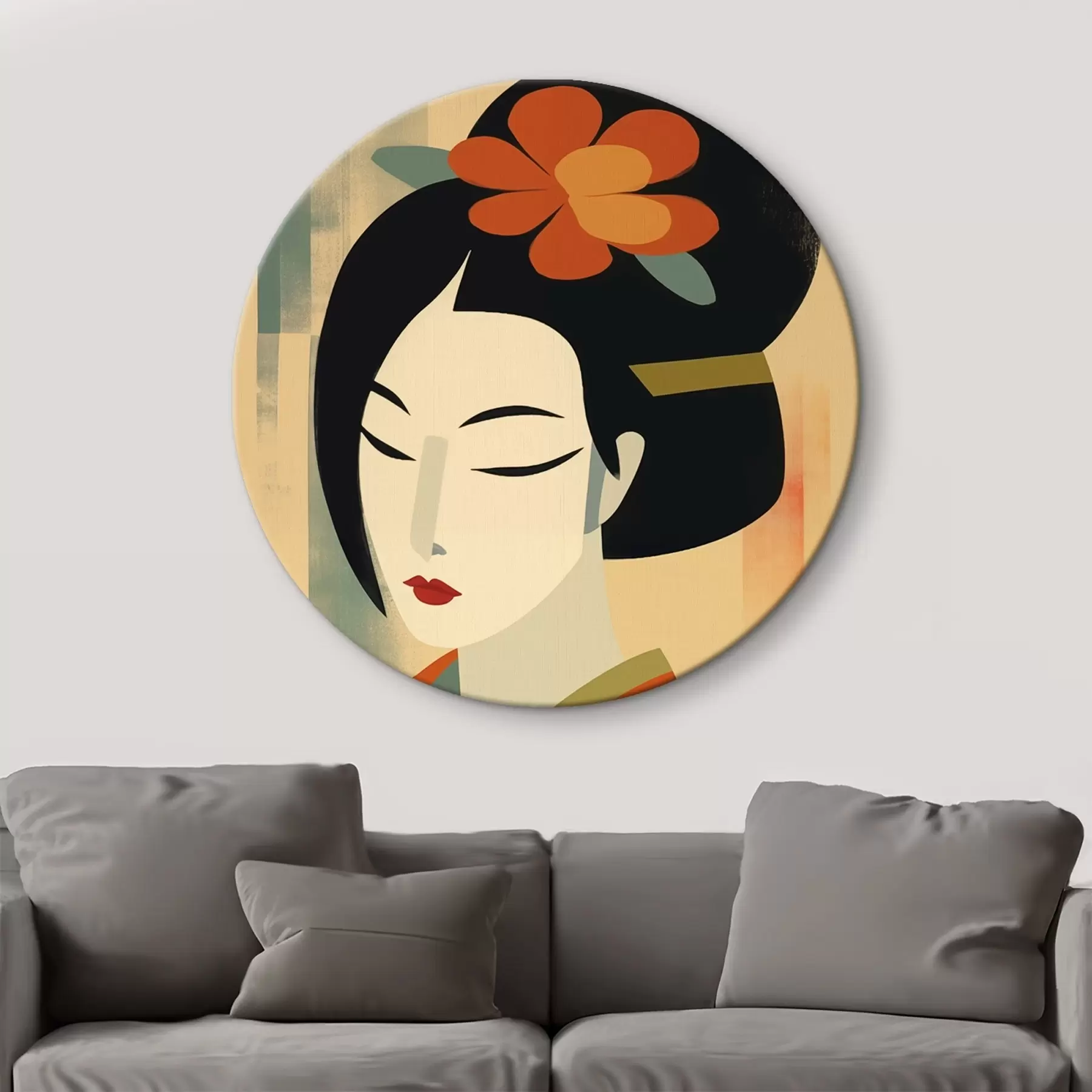 carta da parati Geisha di profilo nr. r44498