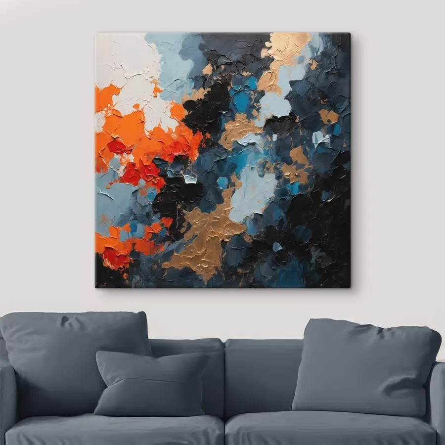 carta da parati Dipinto ad olio astratto multicolore nr. s44431