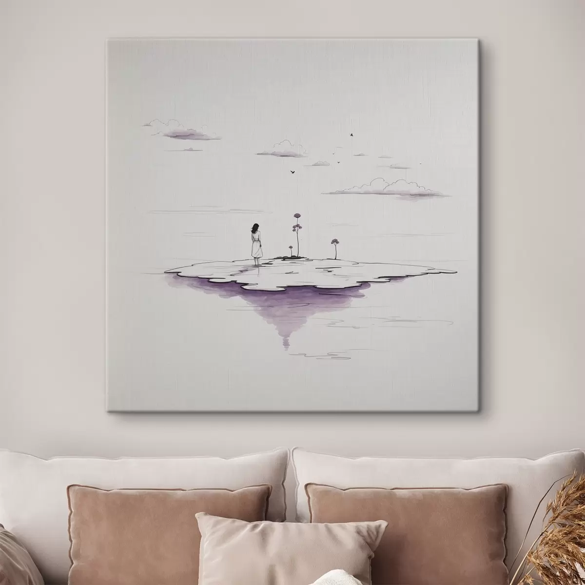 carta da parati Semplice pittura in bianco e nero nr. s44433