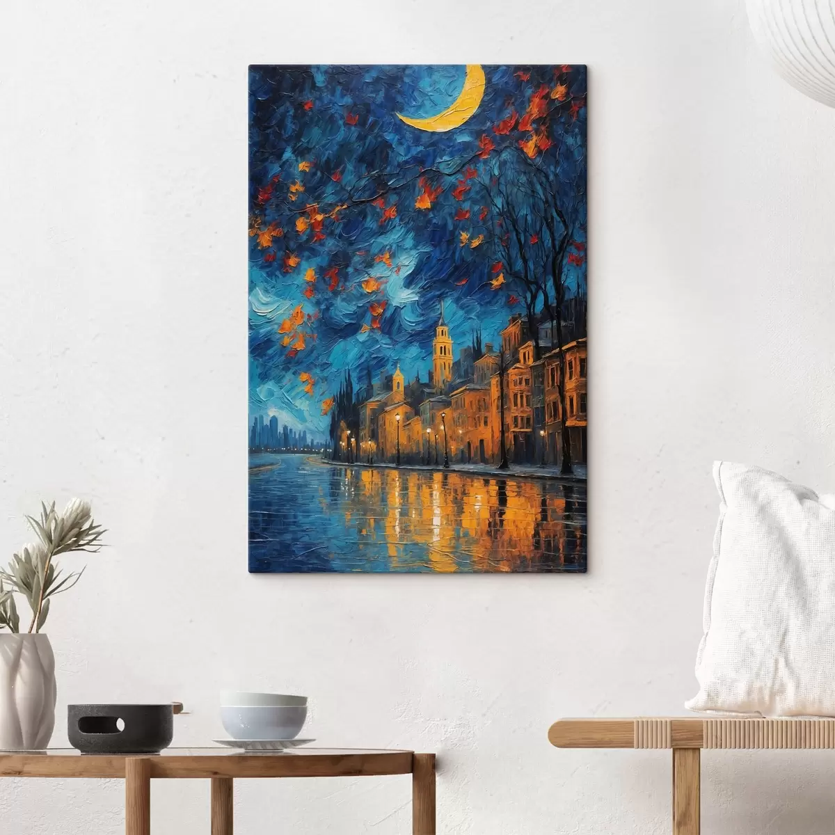 carta da parati Notte a Londra in stile pittura acrilica nr. s44453