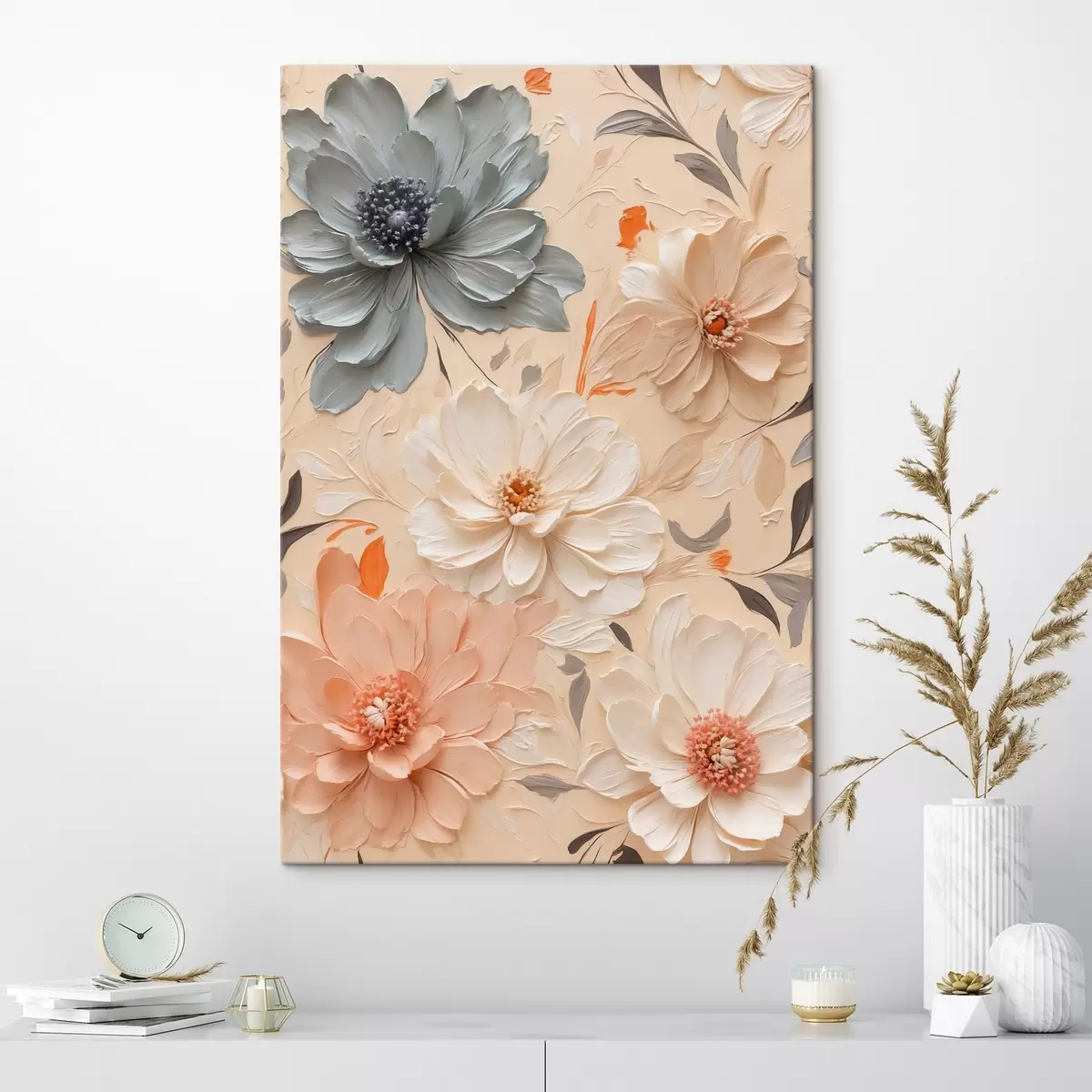 carta da parati Vari fiori in stile pittura ad olio nr. s44455