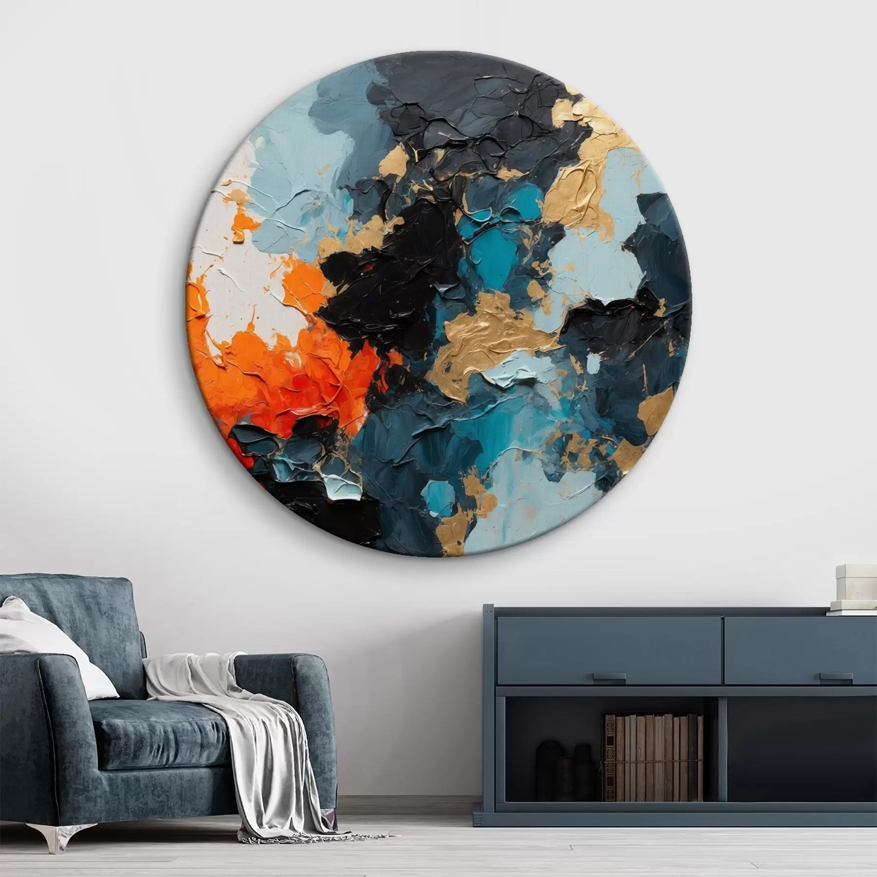 carta da parati Dipinto ad olio astratto multicolore nr. r44431