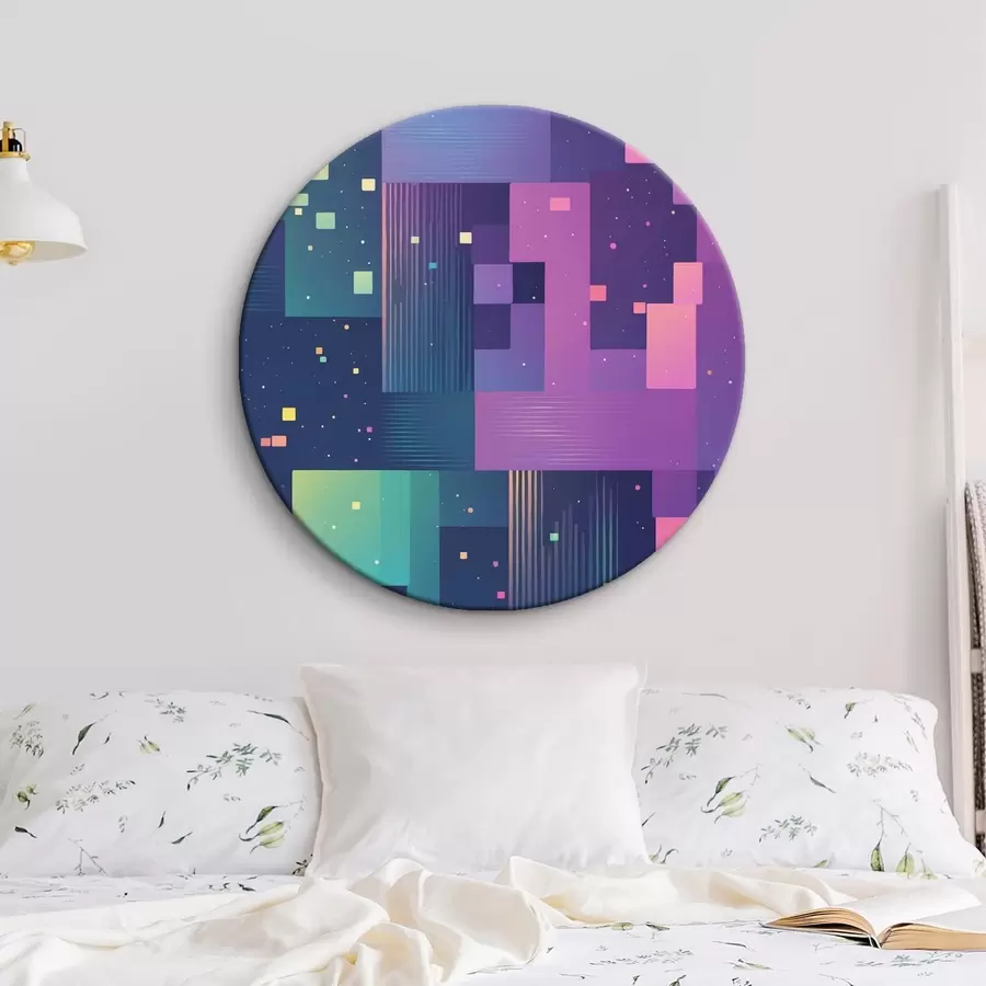 carta da parati Pittura astratta con figure rettangolari multicolori nr. r44457