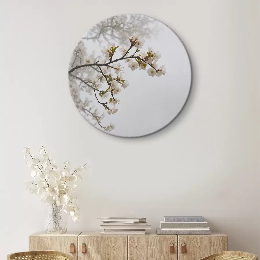 carta da parati Albero fiorito nella nebbia nr. r44473