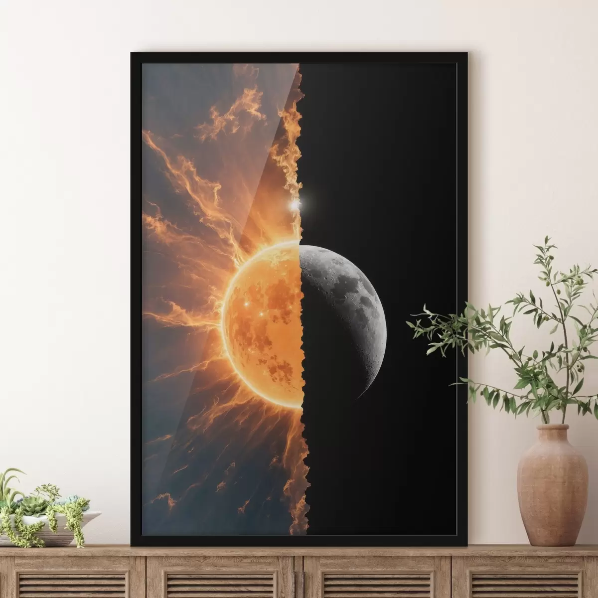 Poster Due fasi lunari f44429