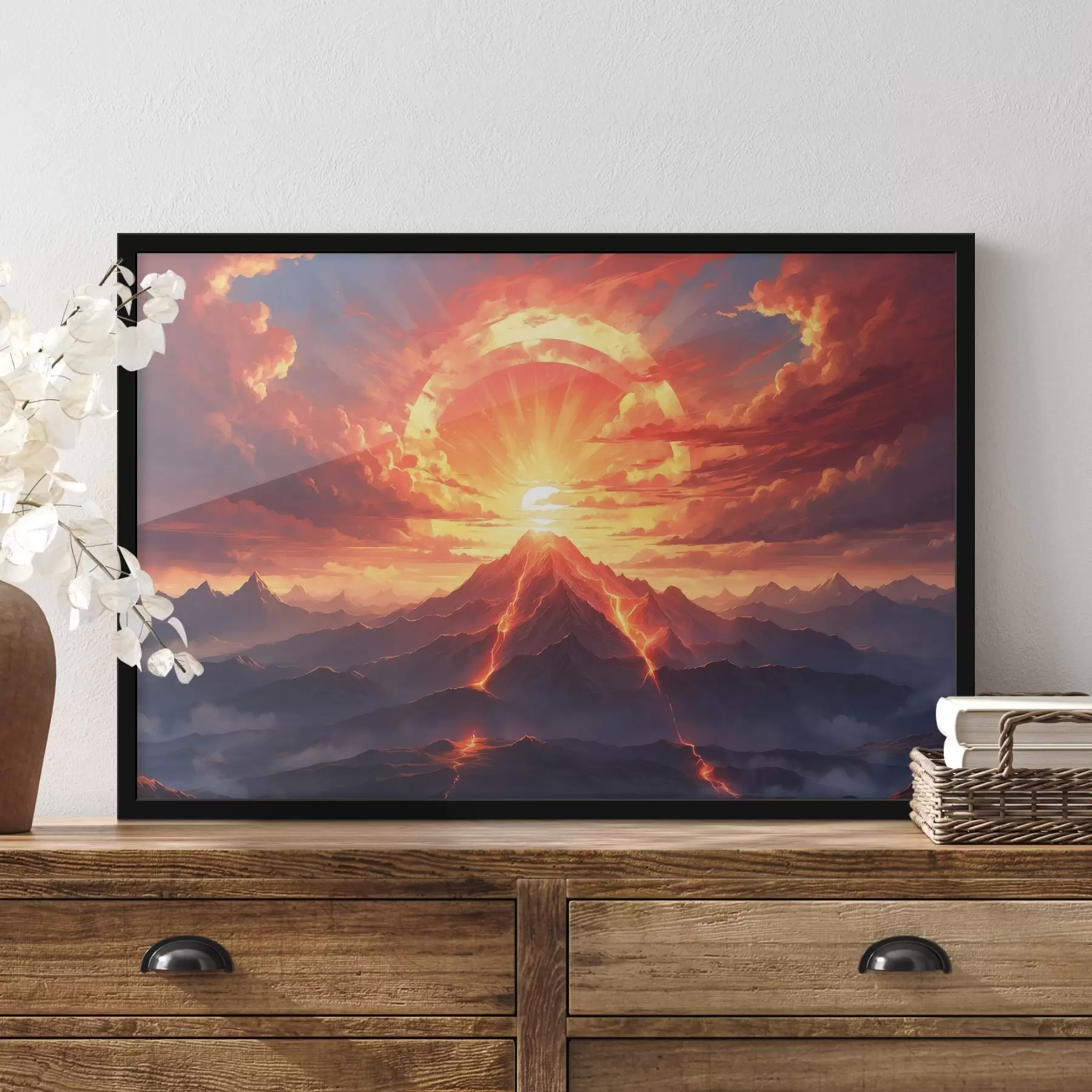 carta da parati Tramonto vicino al vulcano nr. f44432