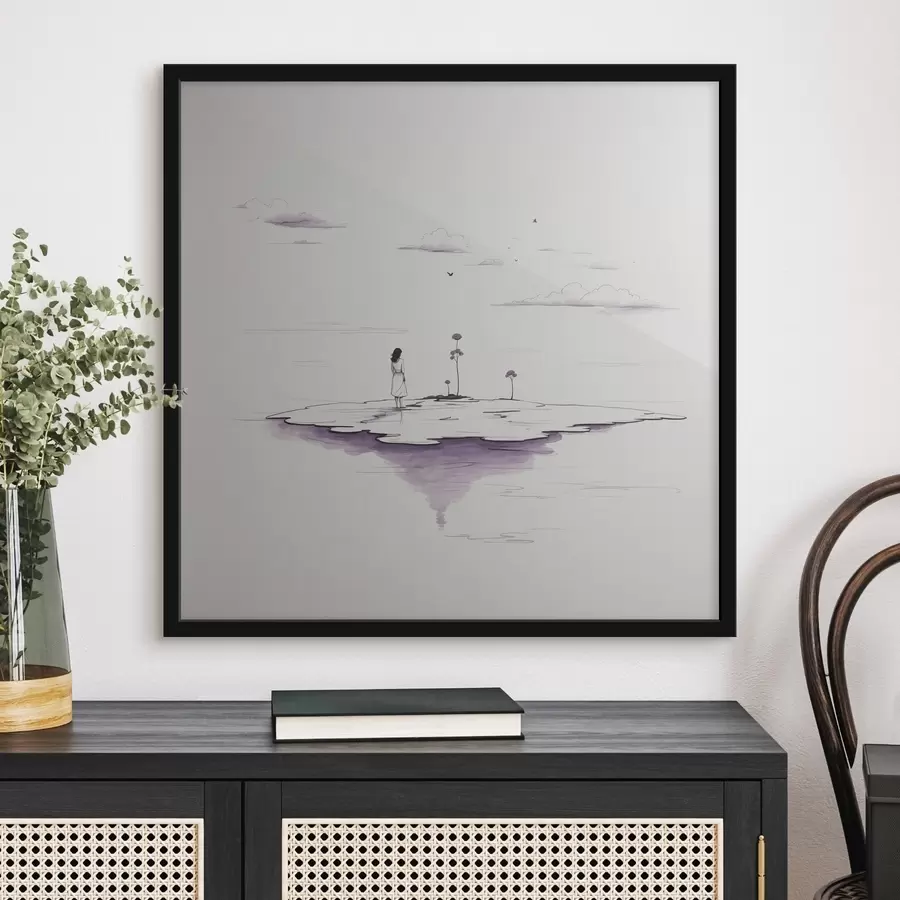 carta da parati Semplice pittura in bianco e nero nr. f44433