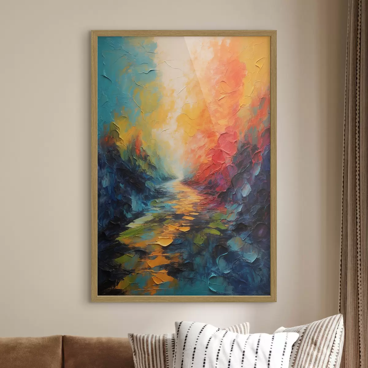 Poster Sentiero di colore f44441