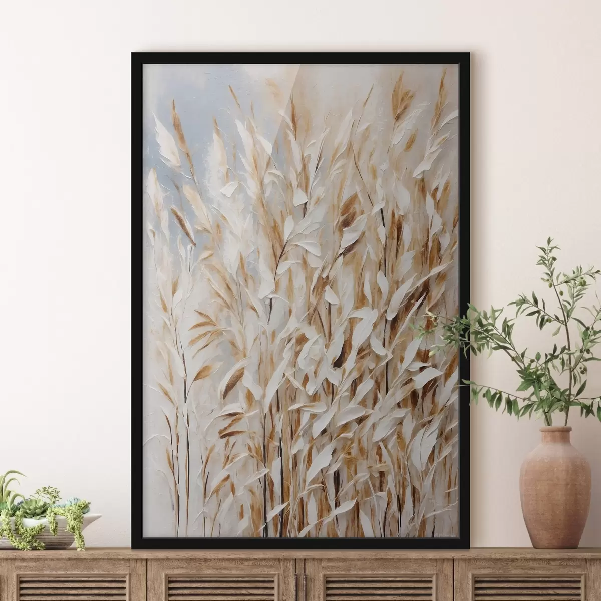 Poster Grano astratto in stile pittura acrilica f44467