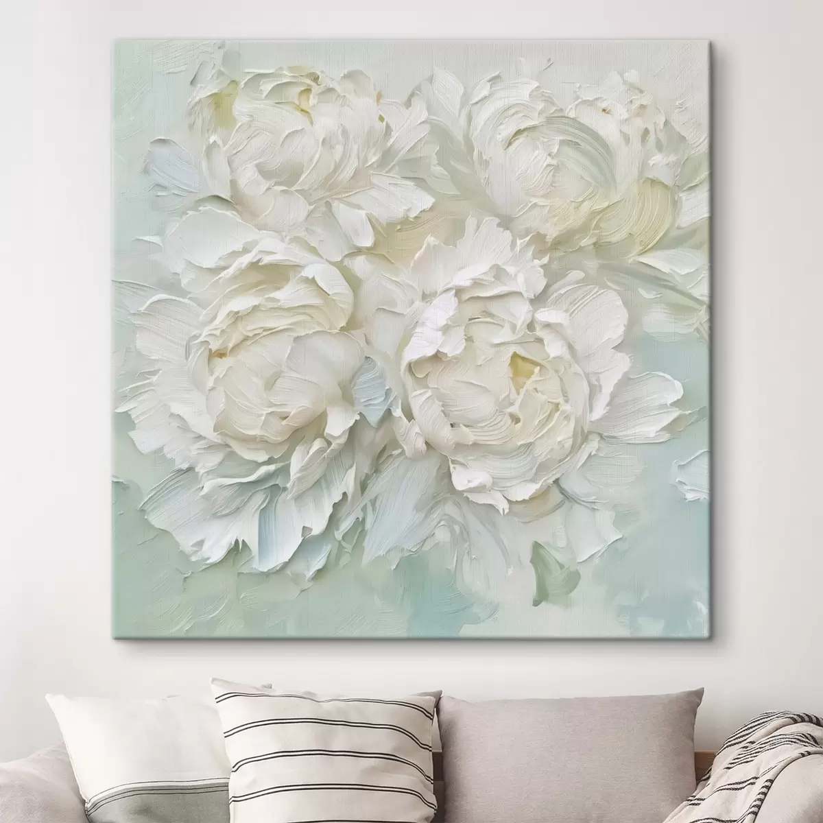 carta da parati Imitazione di peonie in pittura nr. s44522