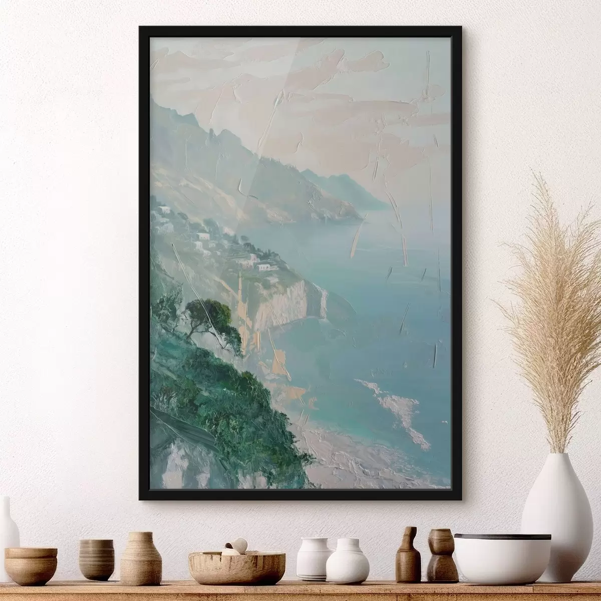 Poster Imitazione di paesaggio della pittura f44521