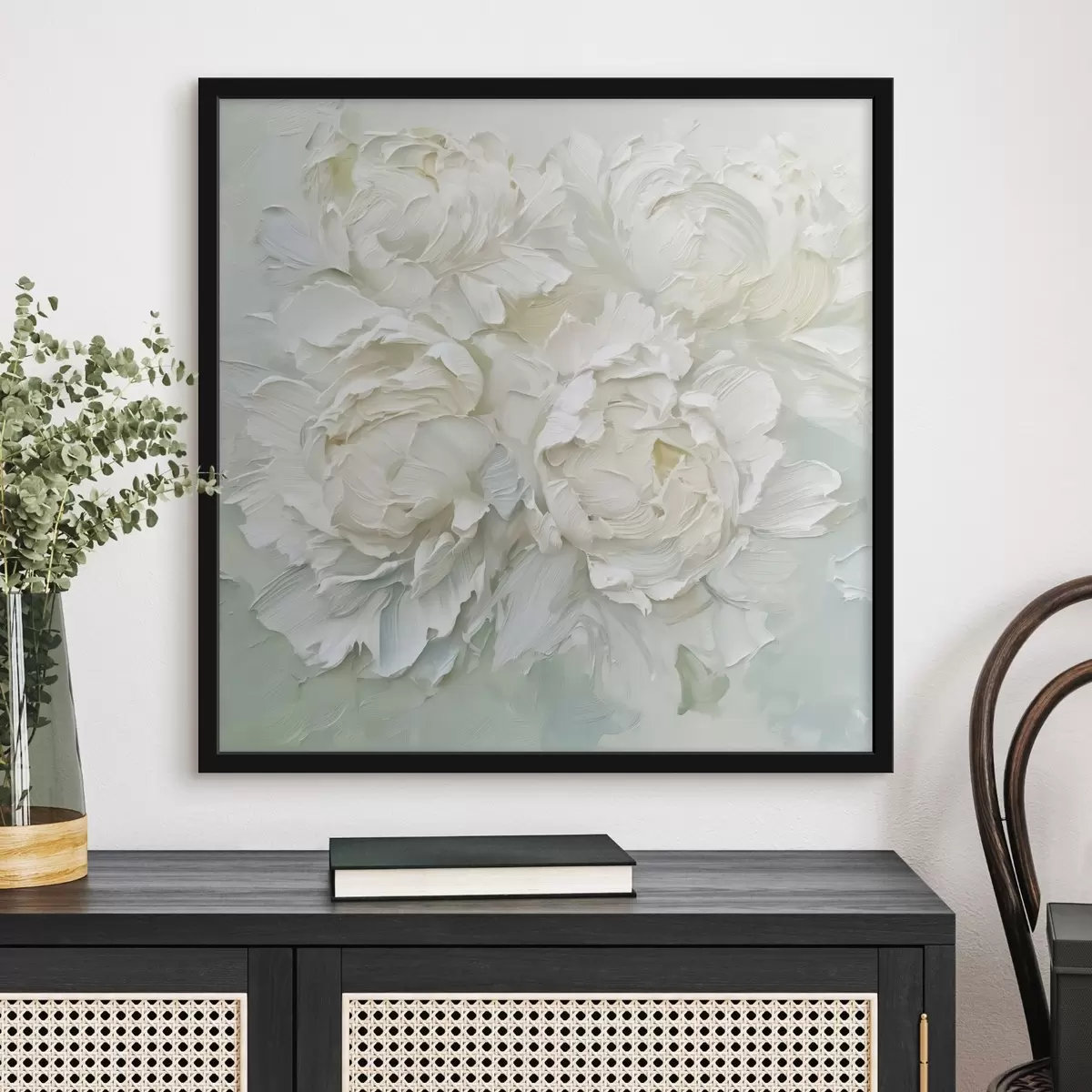 Poster Imitazione di peonie in pittura f44522