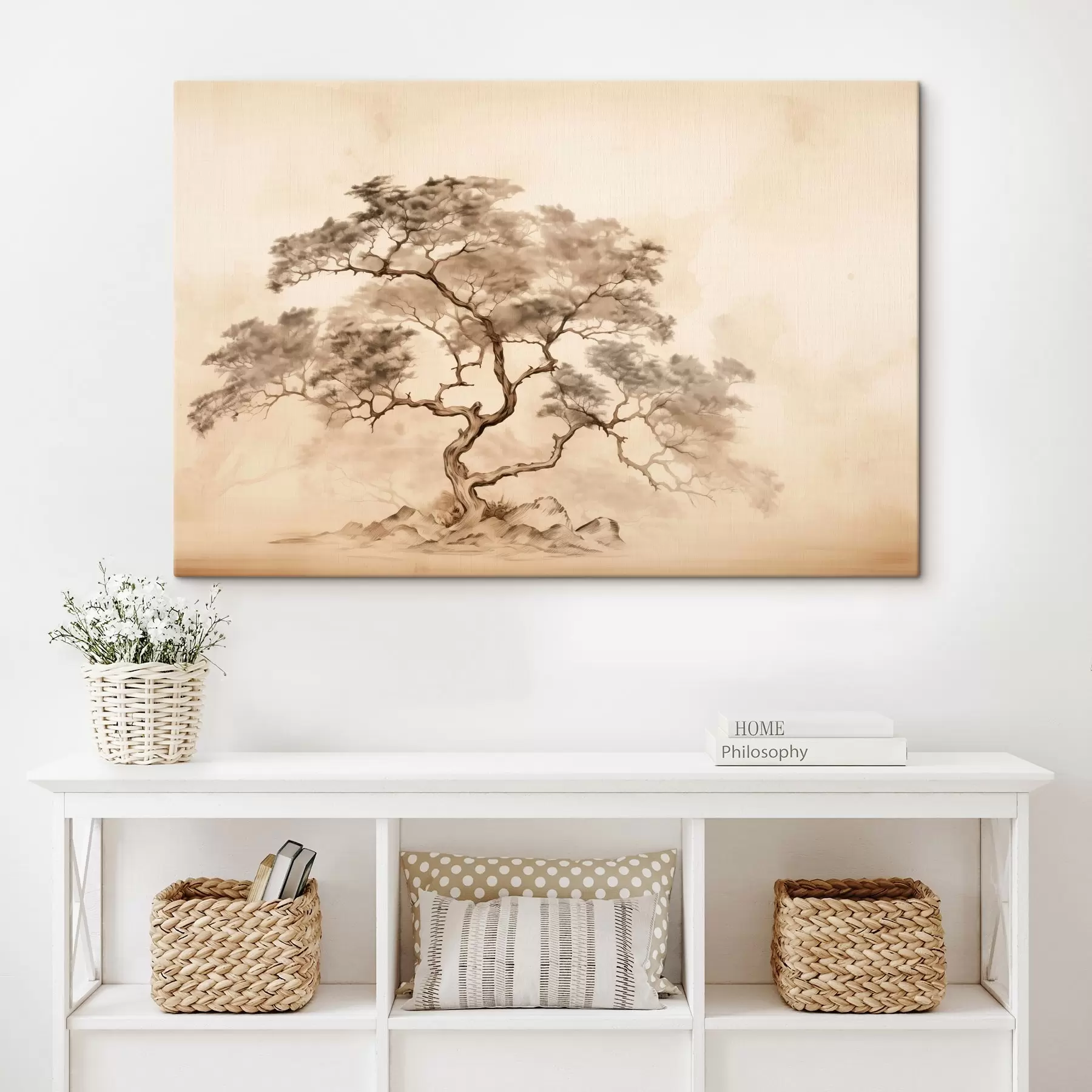 carta da parati Albero su una collina nr. s44523