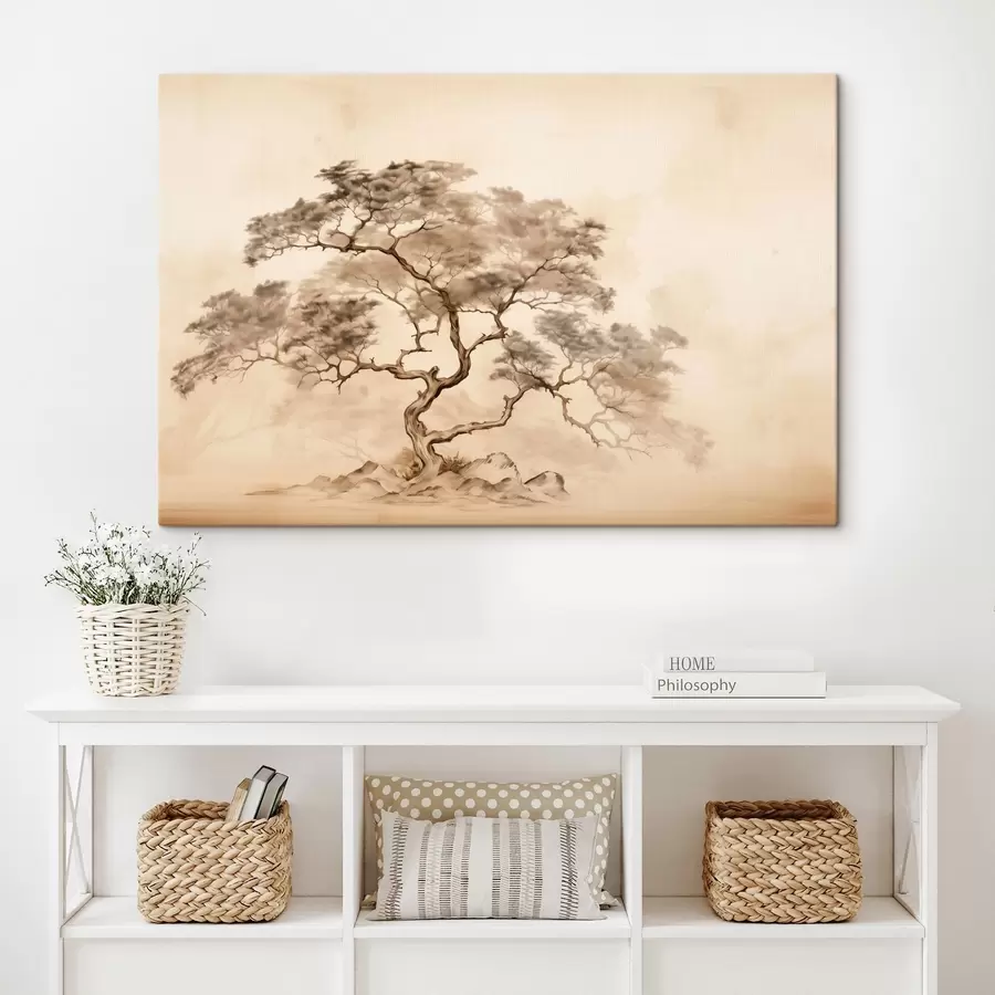 carta da parati Albero su una collina nr. s44523