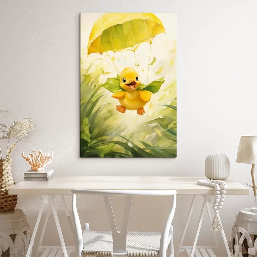 carta da parati Anatroccolo con paracadute nr. s44529