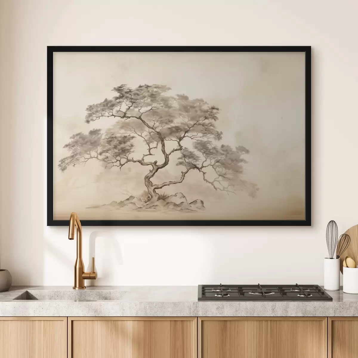 Poster Albero su una collina f44523