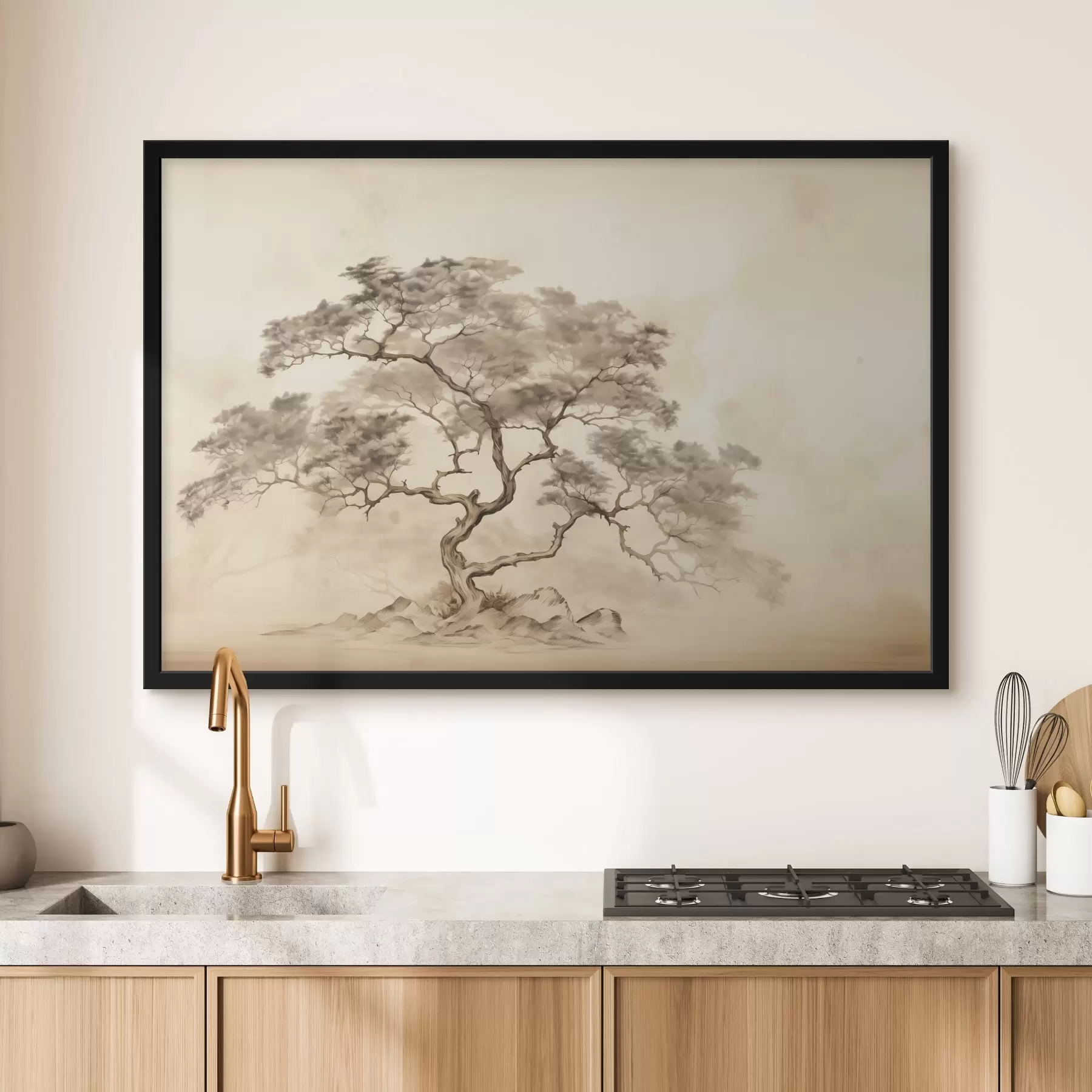 carta da parati Albero su una collina nr. f44523