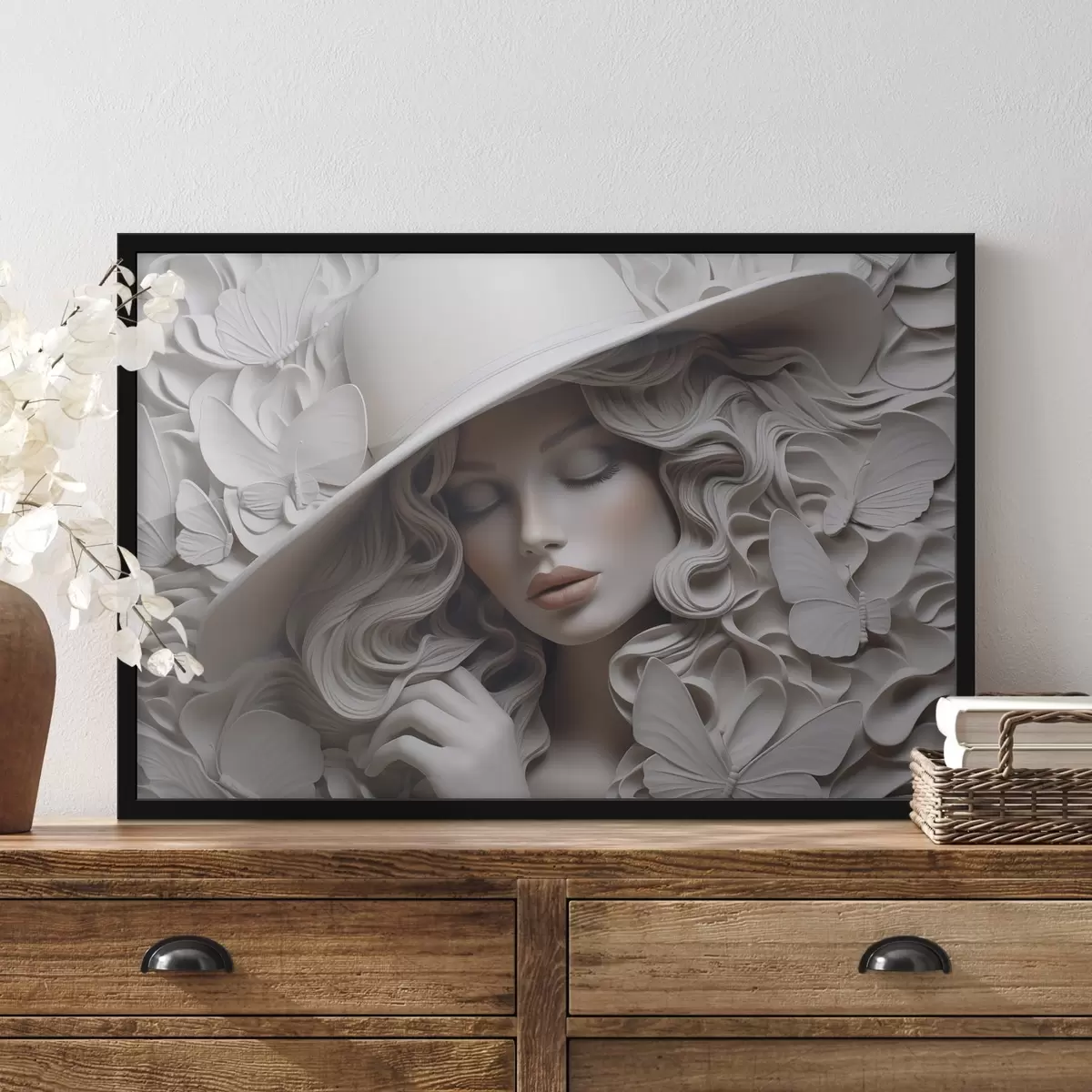 Poster Ragazza con cappello f44524