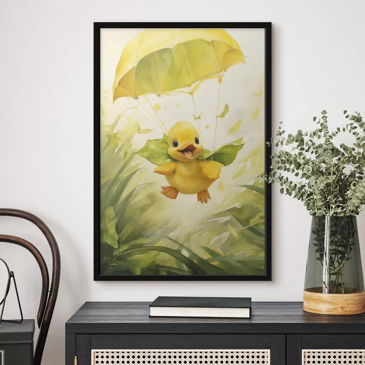 Poster Anatroccolo con paracadute f44529