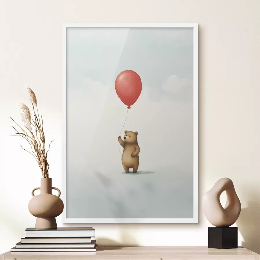 carta da parati Un orsacchiotto e un palloncino nr. f44535