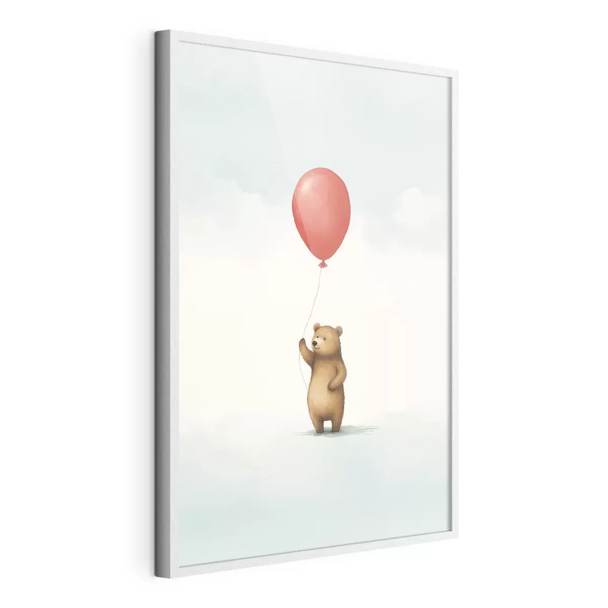 Poster Un orsacchiotto e un palloncino f44535