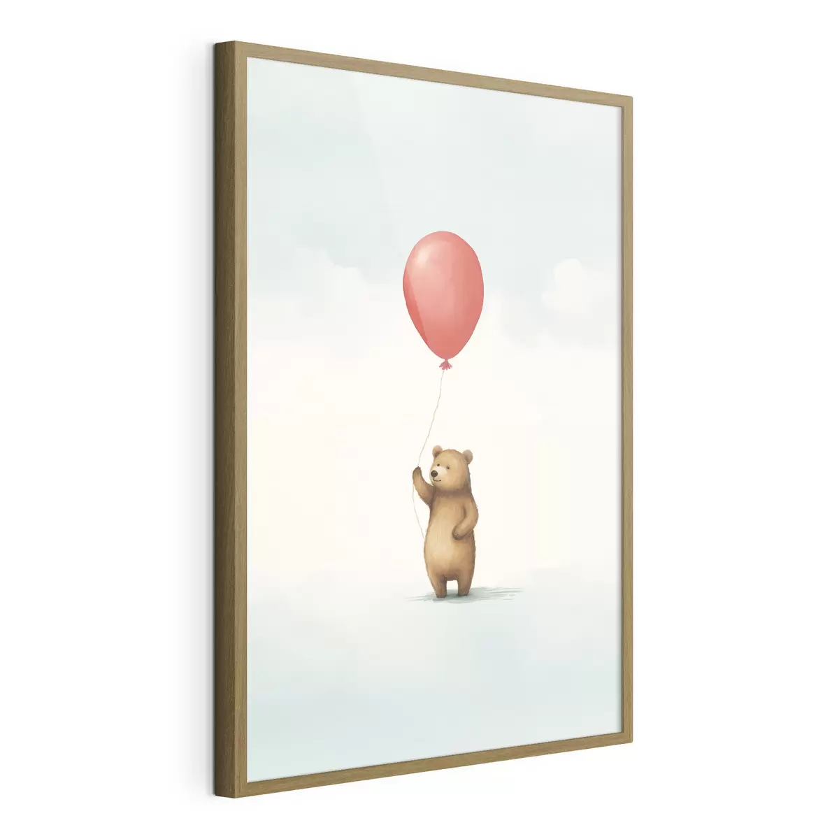 Poster Un orsacchiotto e un palloncino f44535