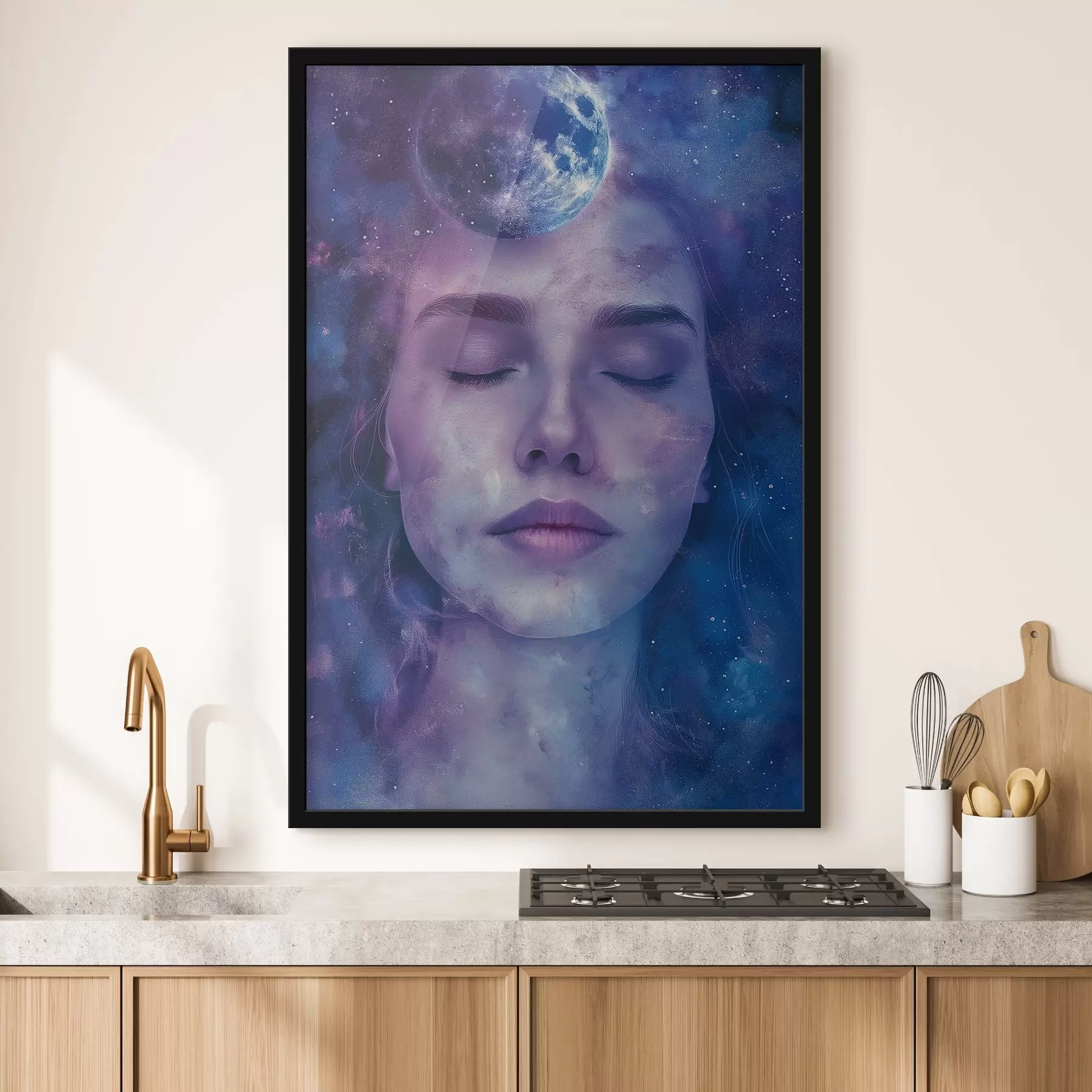 carta da parati La donna e il cosmo nr. f44539