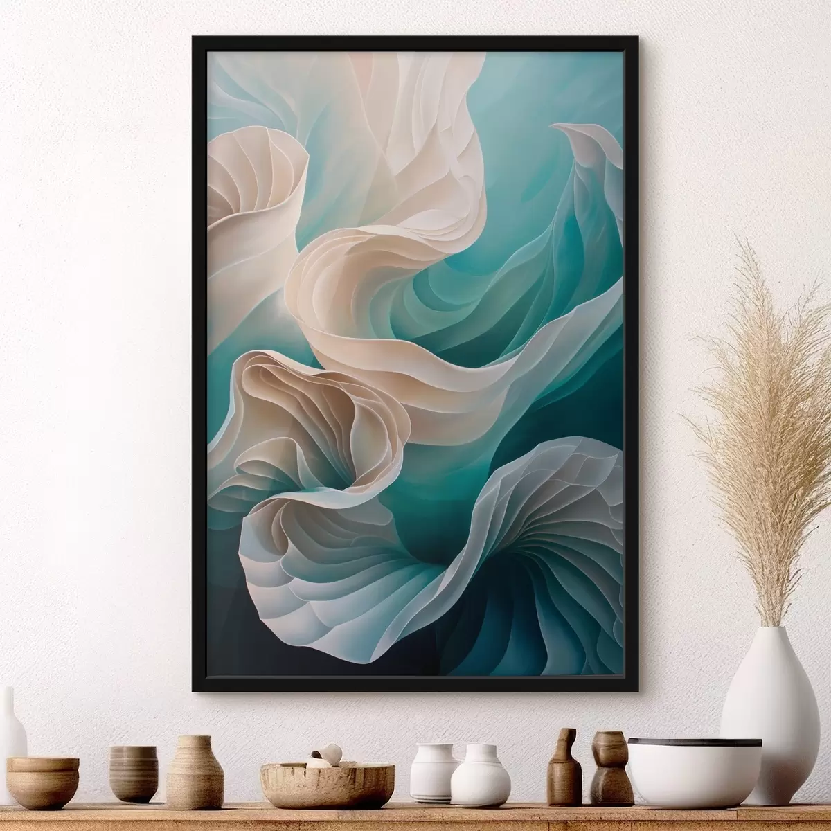 Poster Onde e seta f44541