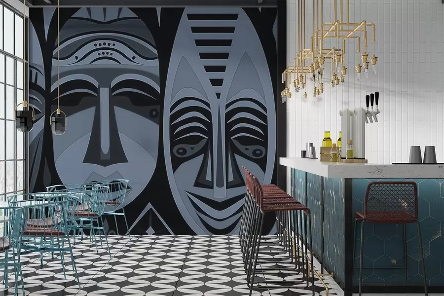 carta da parati Maschere africane nr. w04043v1