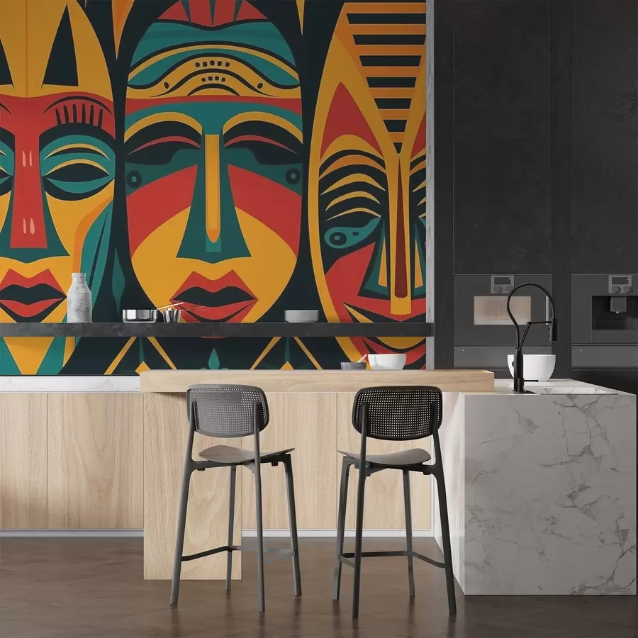 carta da parati Maschere africane nr. w04043v2