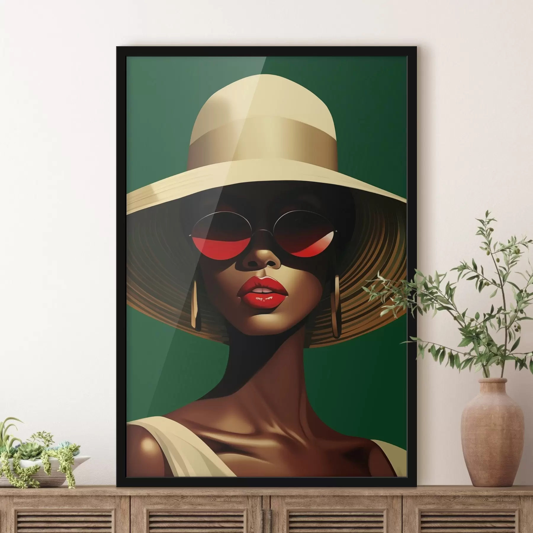 carta da parati Ragazza con cappello nr. f44559