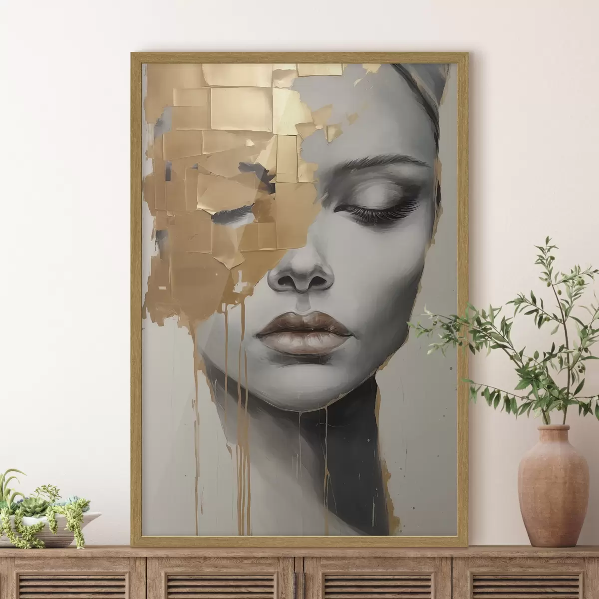 Poster Immagine astratta del volto f44570