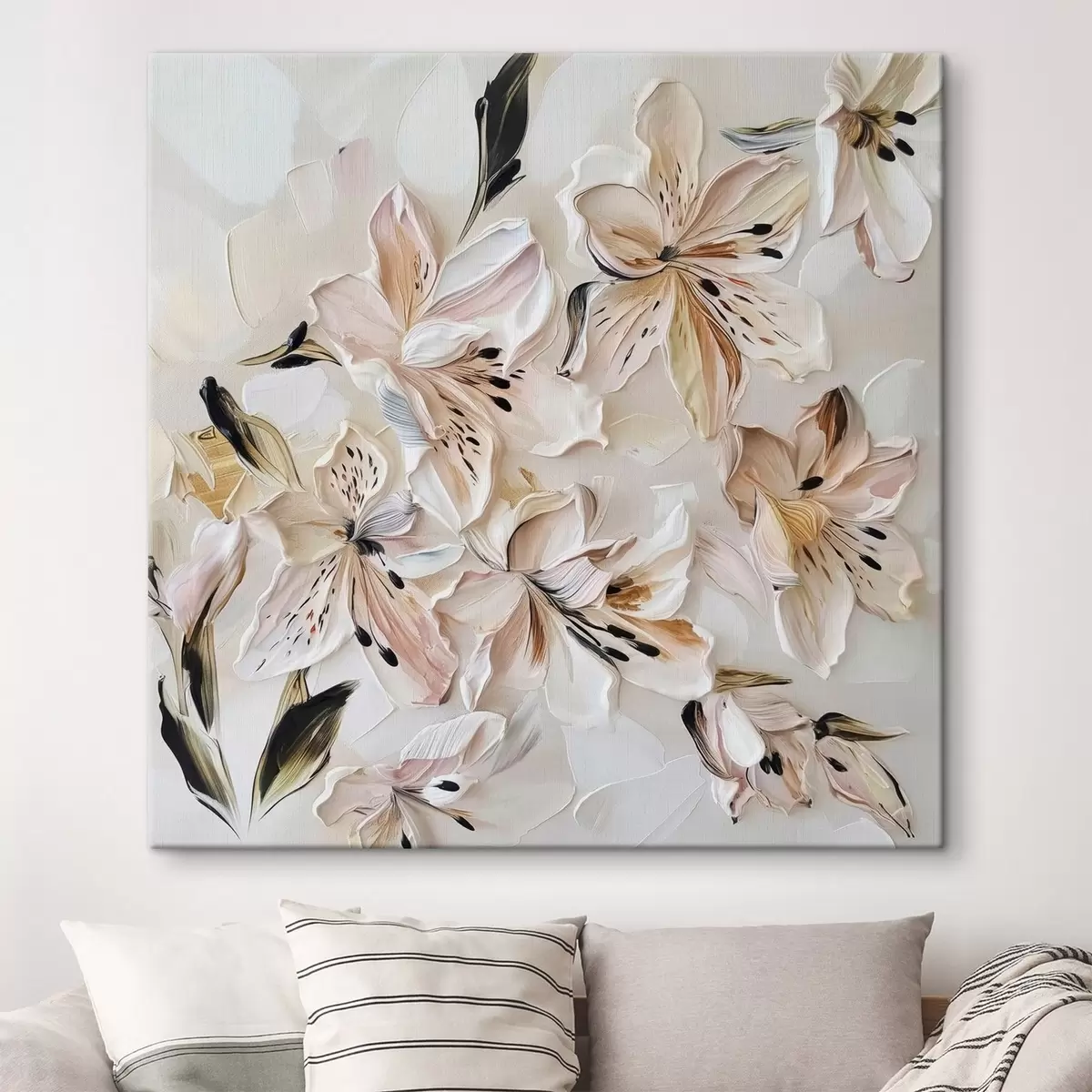 carta da parati Delicata pittura a imitazione di fiori nr. s44588