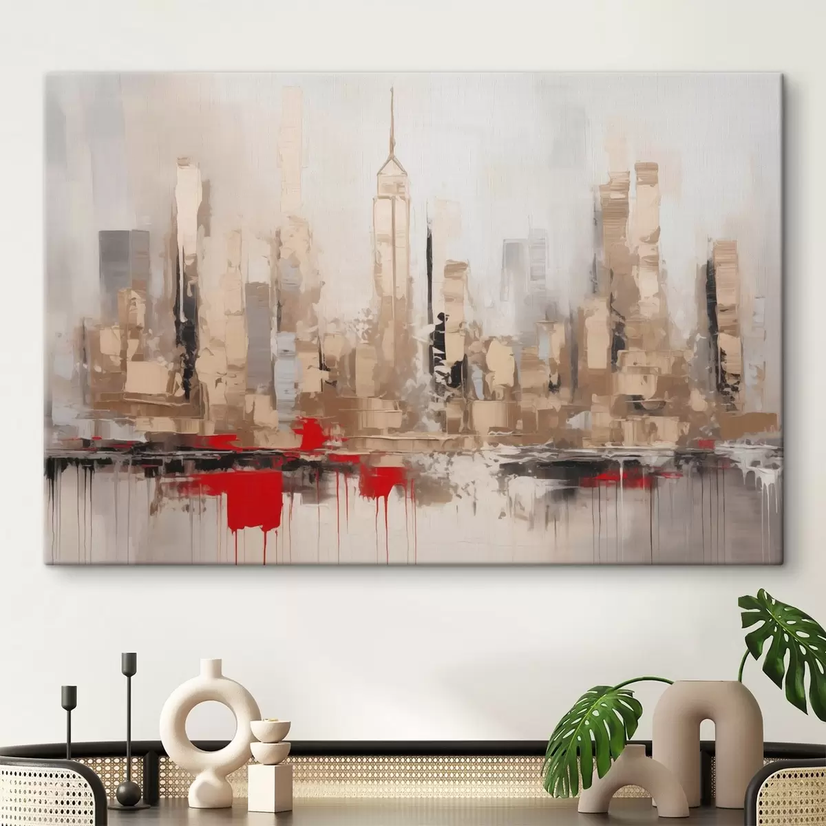 carta da parati Pittura astratta di imitazione della città nr. s44597