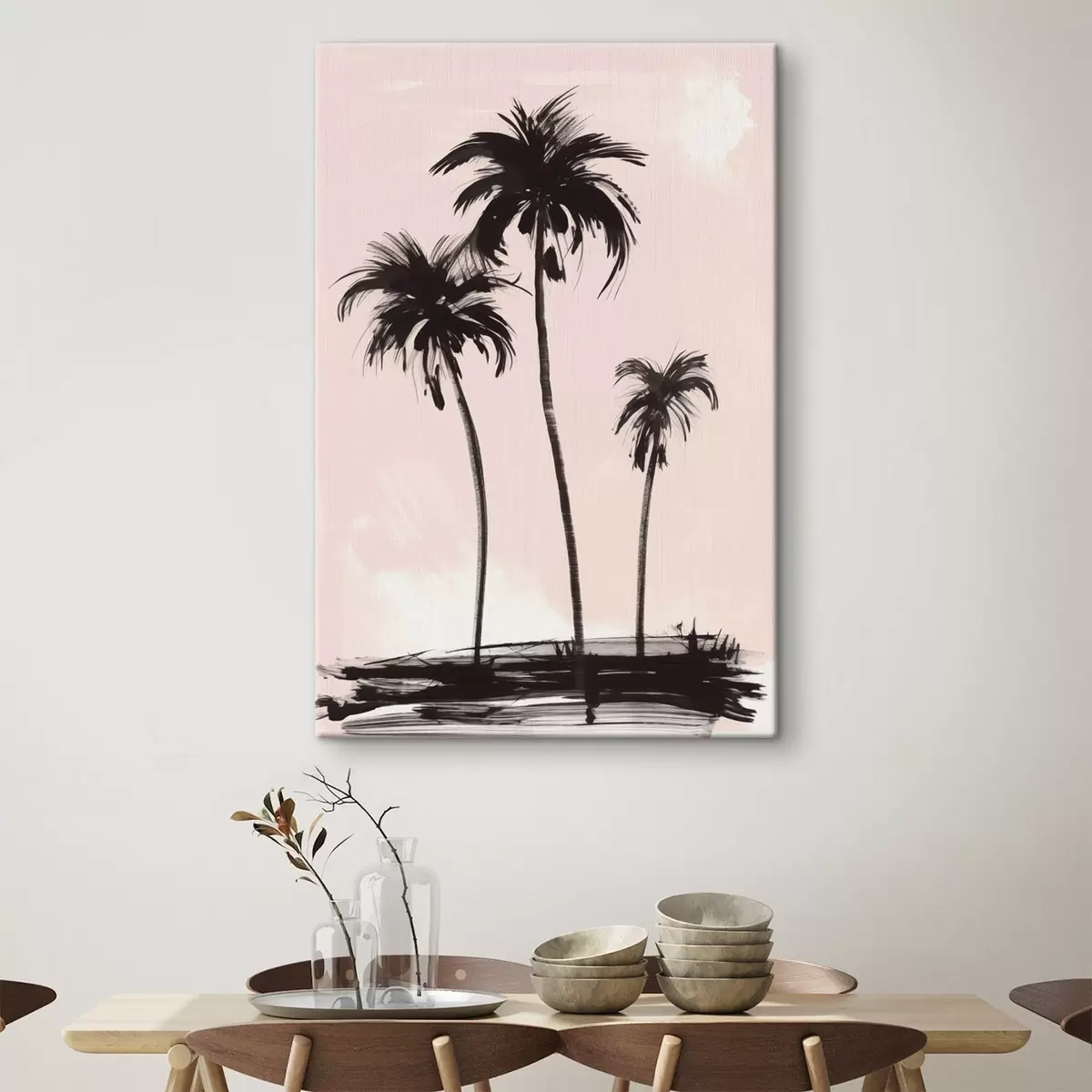 carta da parati Palme minimalismo nr. s44598