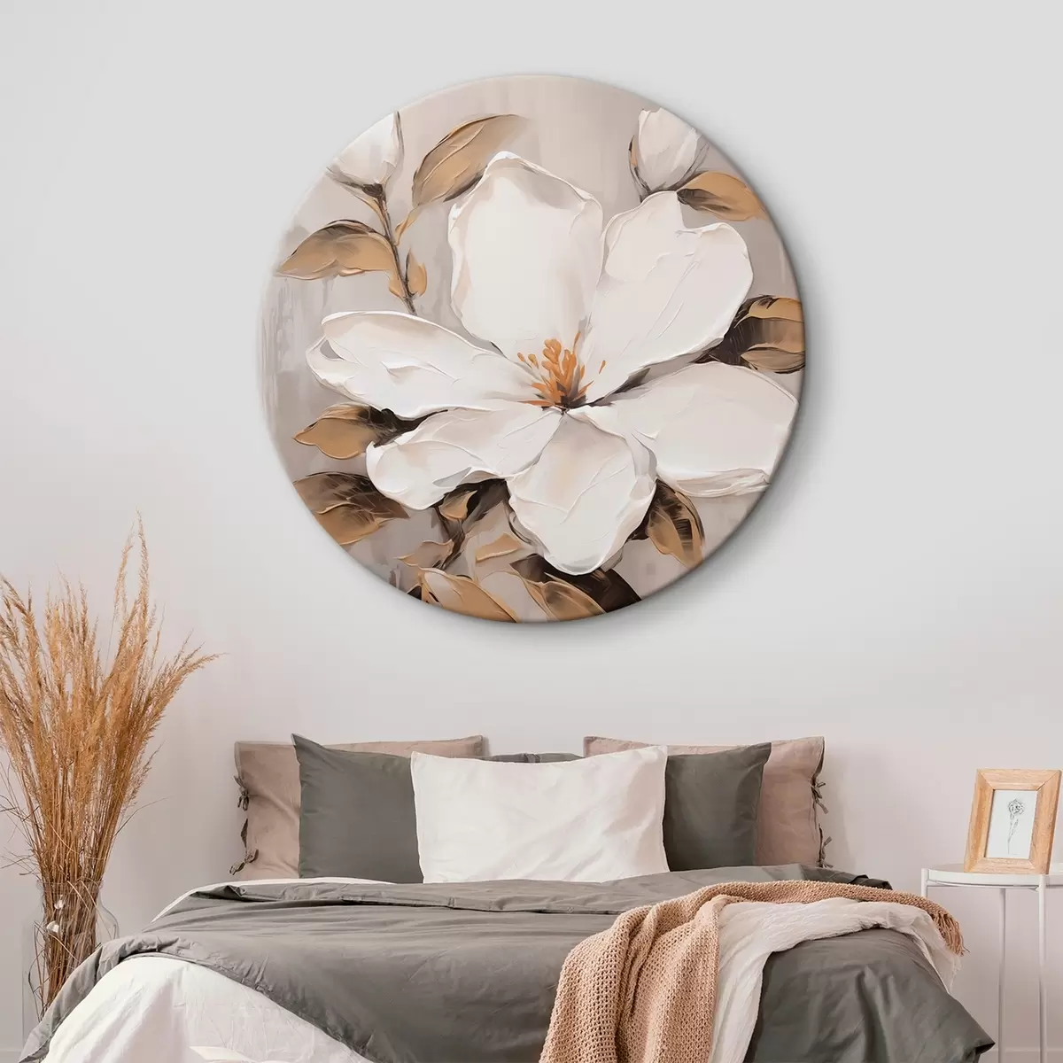 Quadri rotondi Quadro a imitazione di fiore grande r44581