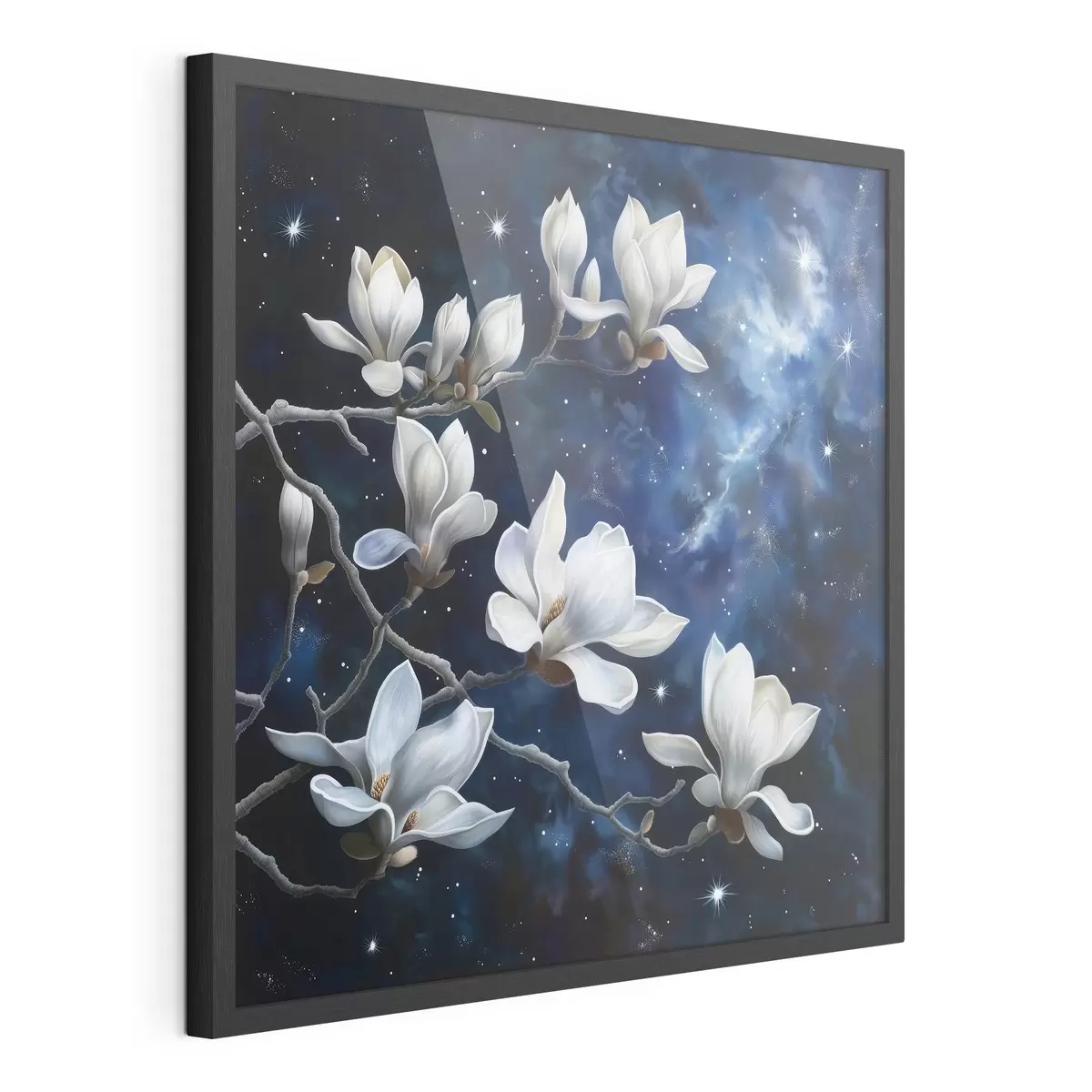 Poster Fiori di magnolia contro il cielo f44585