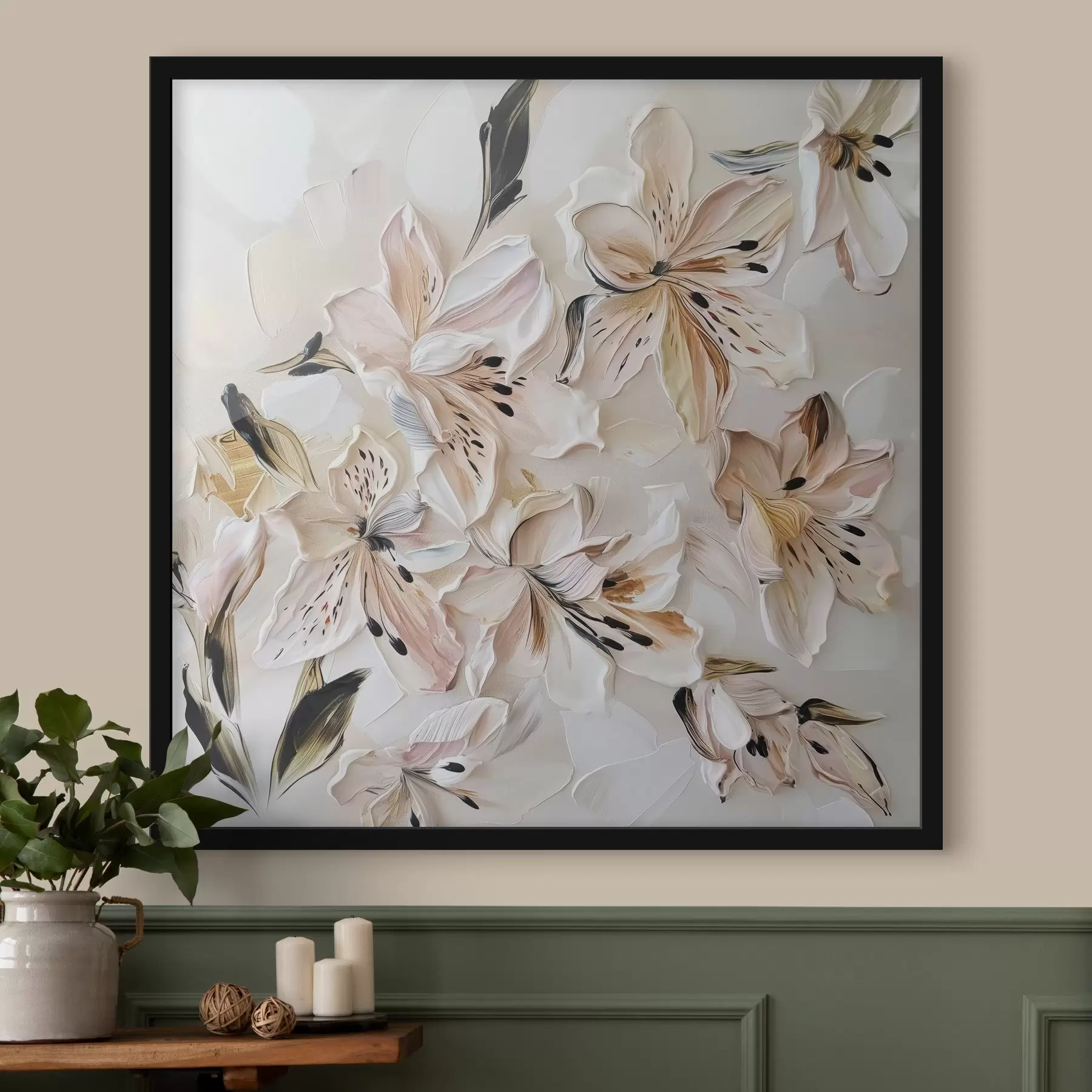 carta da parati Delicata pittura a imitazione di fiori nr. f44588