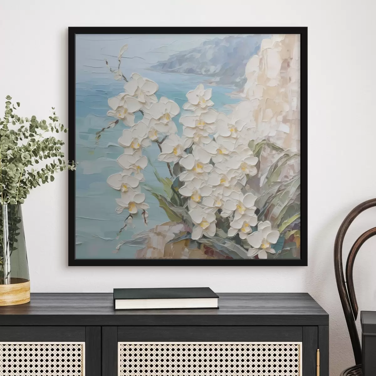Poster Orchidee contro il mare f44590