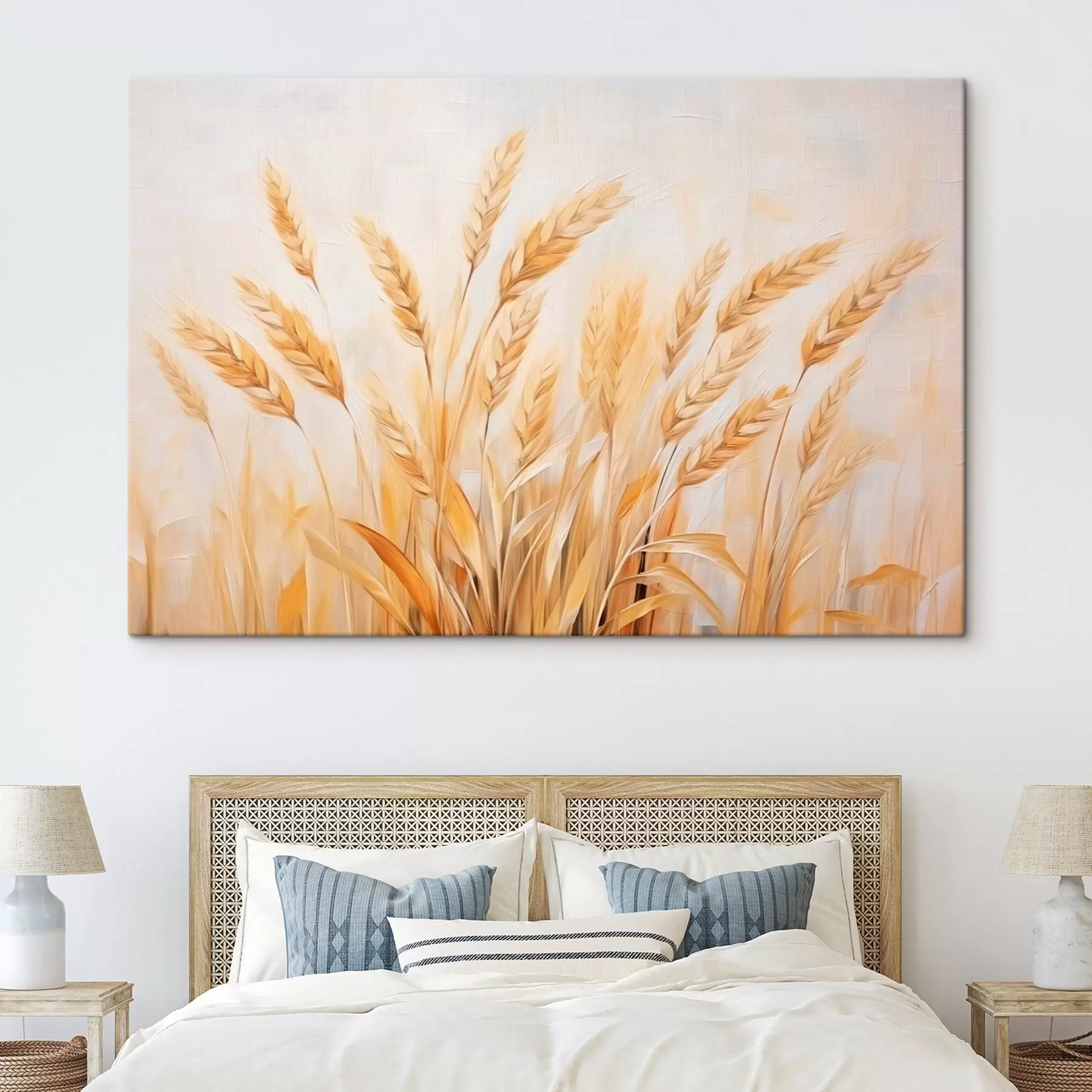 carta da parati Quadro di imitazione delle orecchie di grano nr. s44642