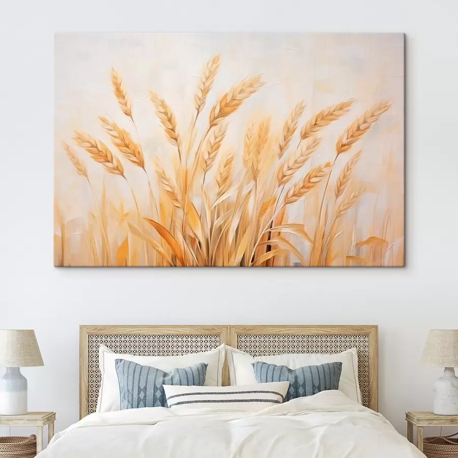 carta da parati Quadro di imitazione delle orecchie di grano nr. s44642