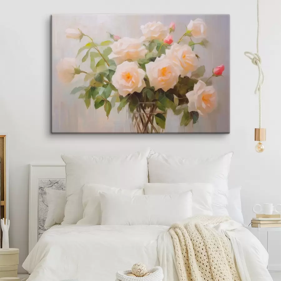 carta da parati Bouquet di rose in vaso nr. s44652