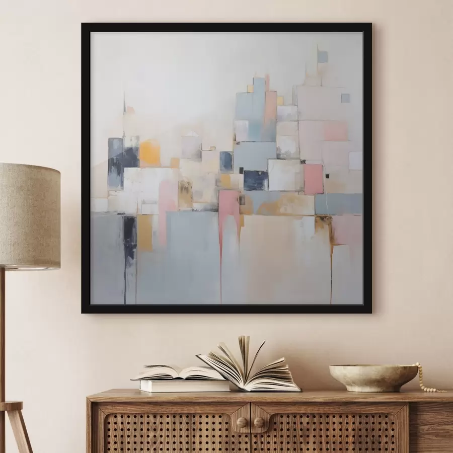 carta da parati Pittura astratta di imitazione della città nr. f44638