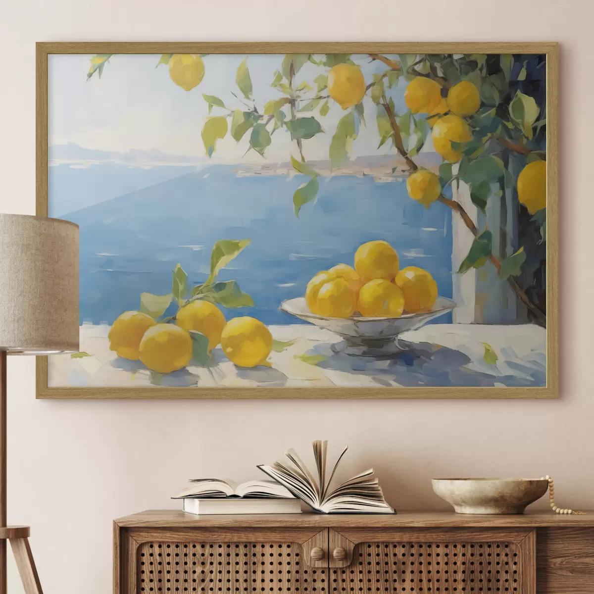 Poster Limoni contro il mare f44649