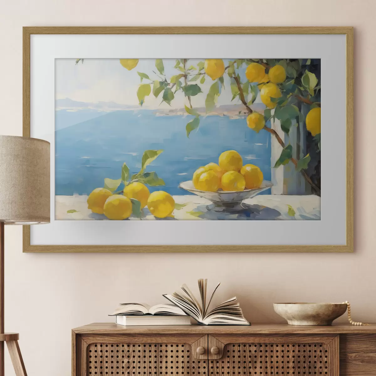 Poster Limoni contro il mare f44649