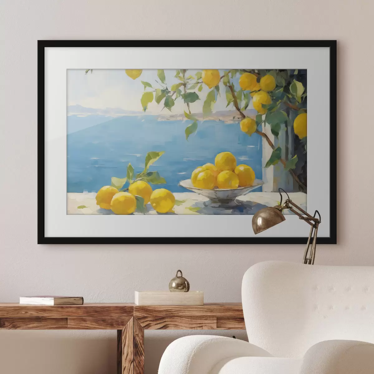 Poster Limoni contro il mare f44649