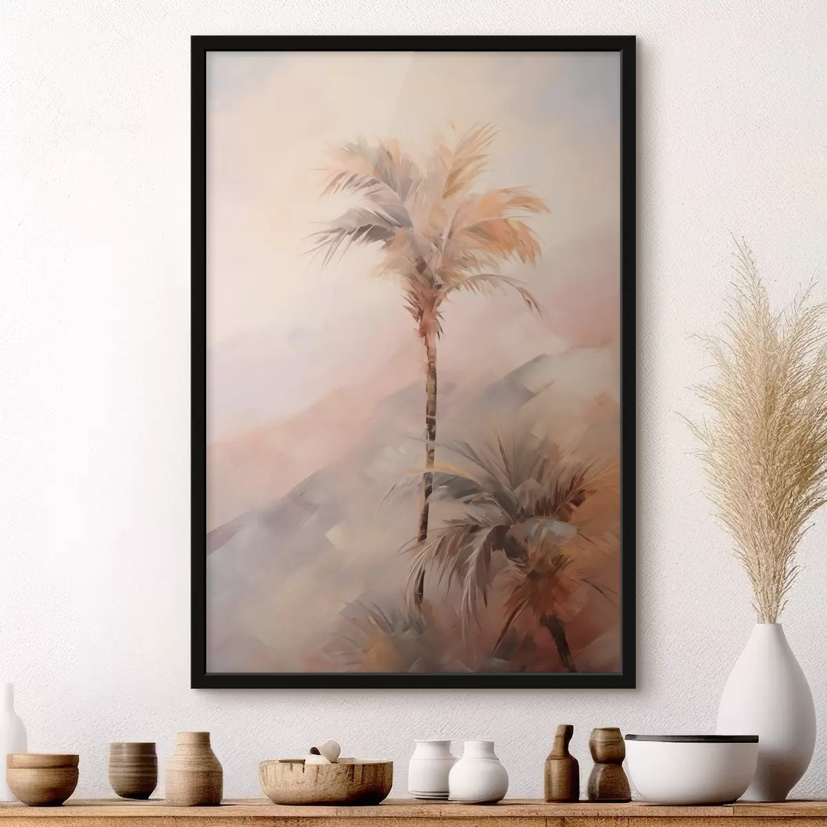 Poster Imitazione di palme in pittura f44650