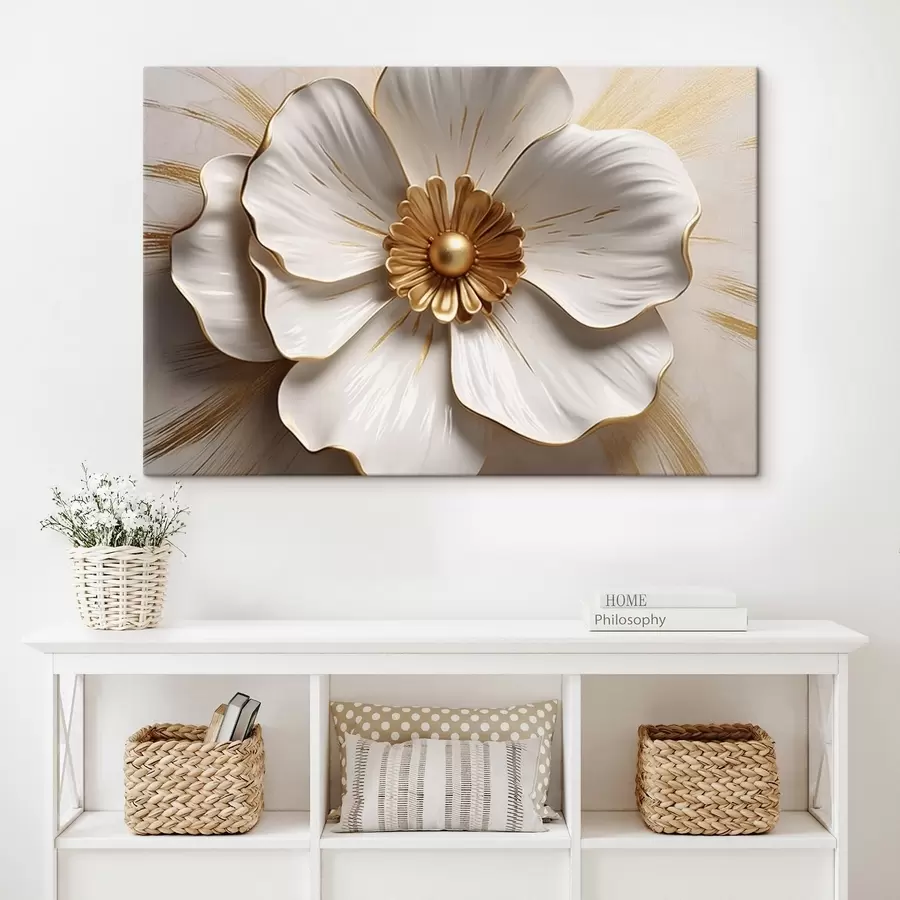 carta da parati Fiore con petali volumetrici nr. s44631