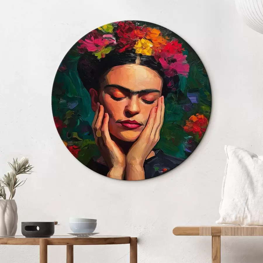 carta da parati Donna con fiori, stile pittorico nr. r44628